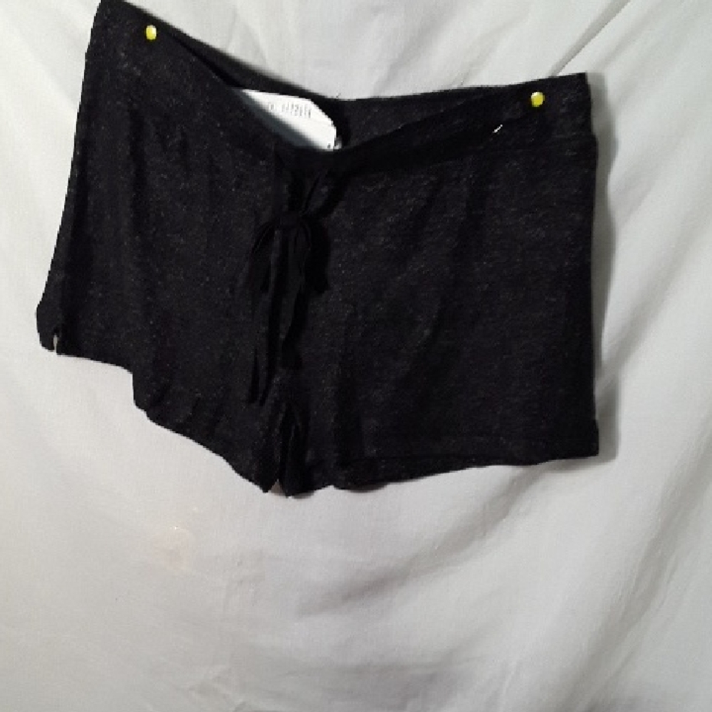 boxercraft Black Lounge Sleep Shorts with Front Tie